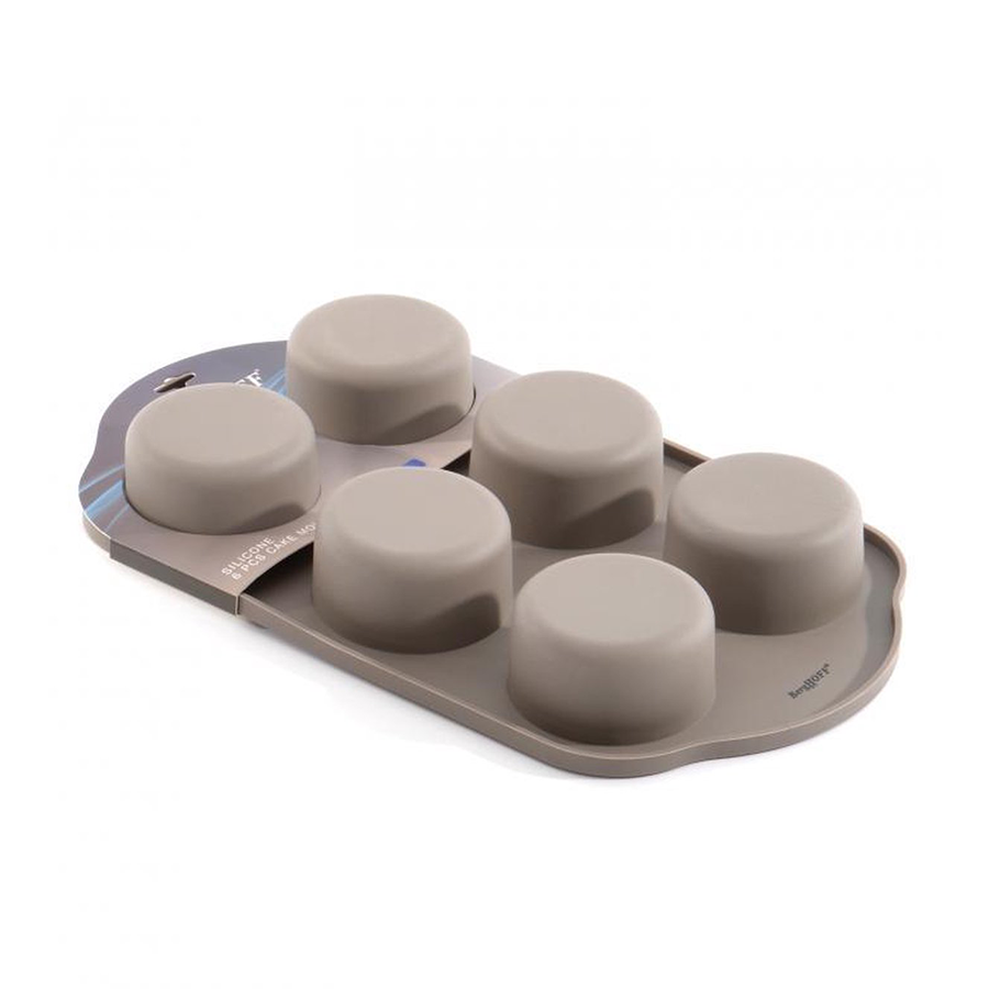 Moule à muffins Berghoff studio avec 6 tasses en silicone beige 32,5x19x4cm
