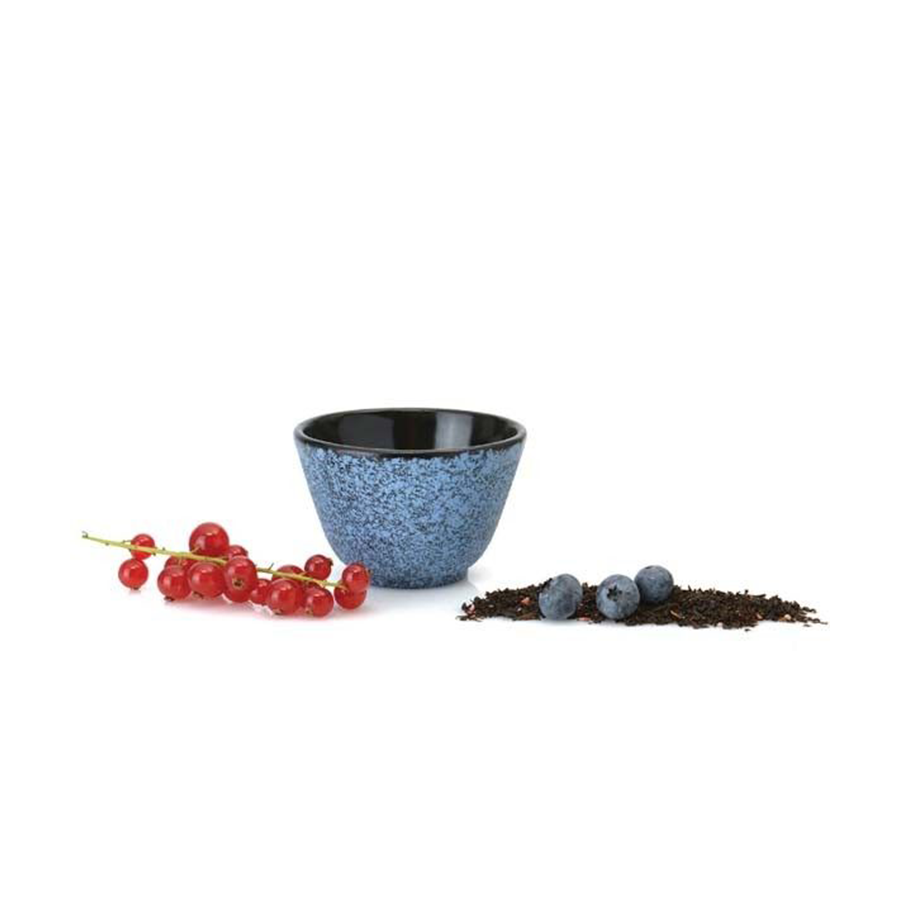 Berghoff studio tasse à thé en fonte bleue 100ml 2 pièces