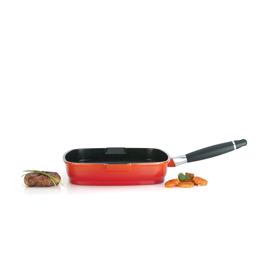 Berghoff virgo poêle à griller poignée amovible 28cm