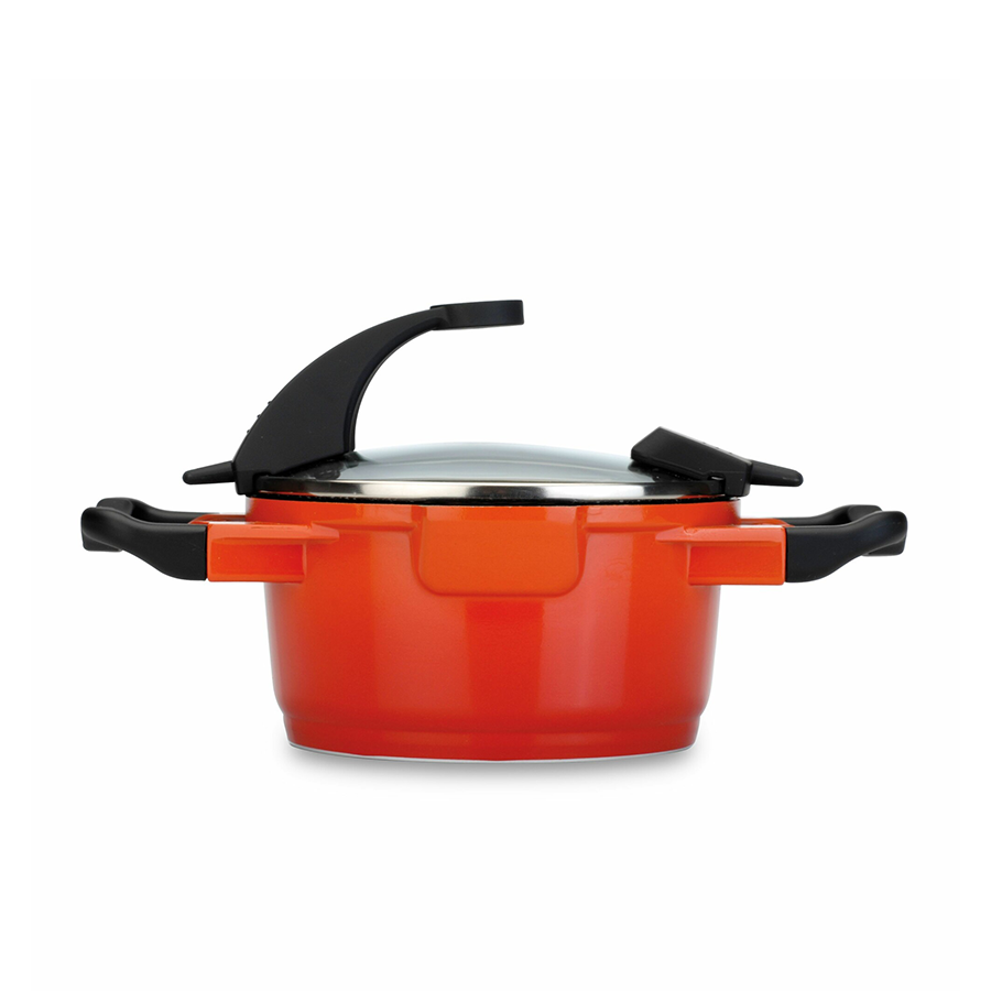 Berghoff virgo marmite avec couvercle orange ø16cm