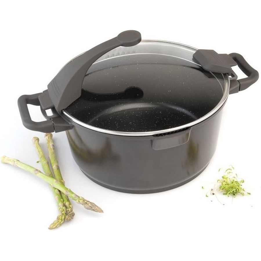 Berghoff virgo marmite avec couvercle noir ø16cm