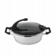 Berghoff virgo sauteuse 2 anses avec couvercle blanc ø28cm