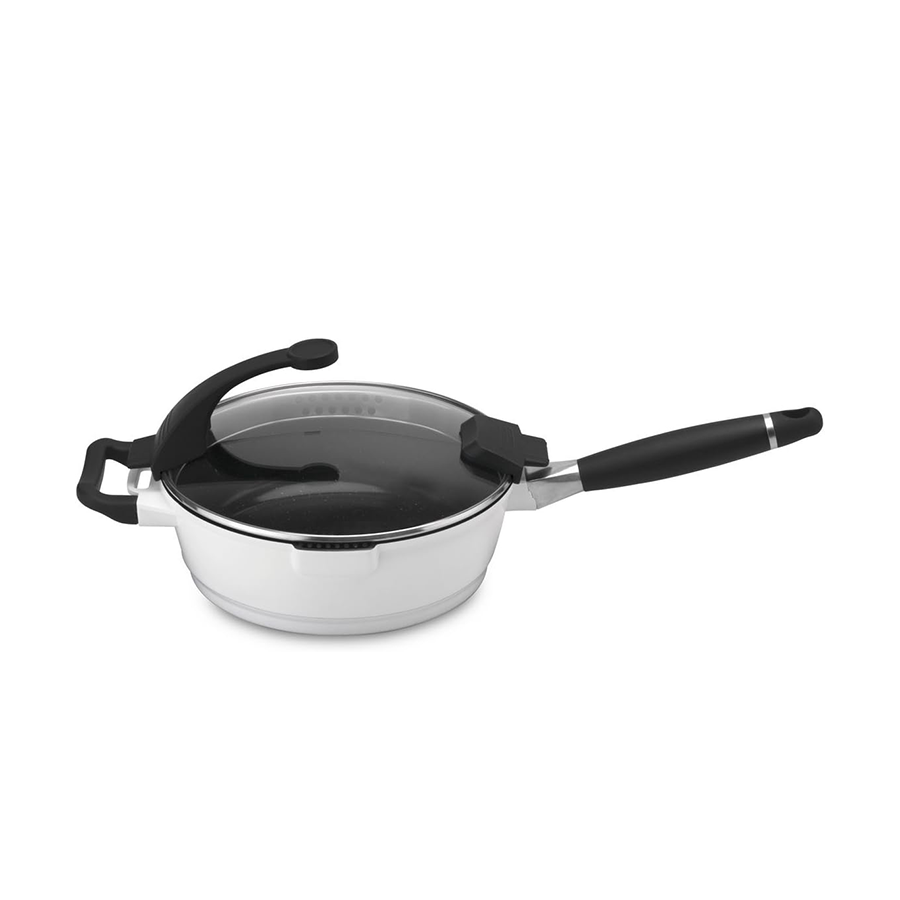 Berghoff virgo sauteuse avec couvercle blanc ø24cm