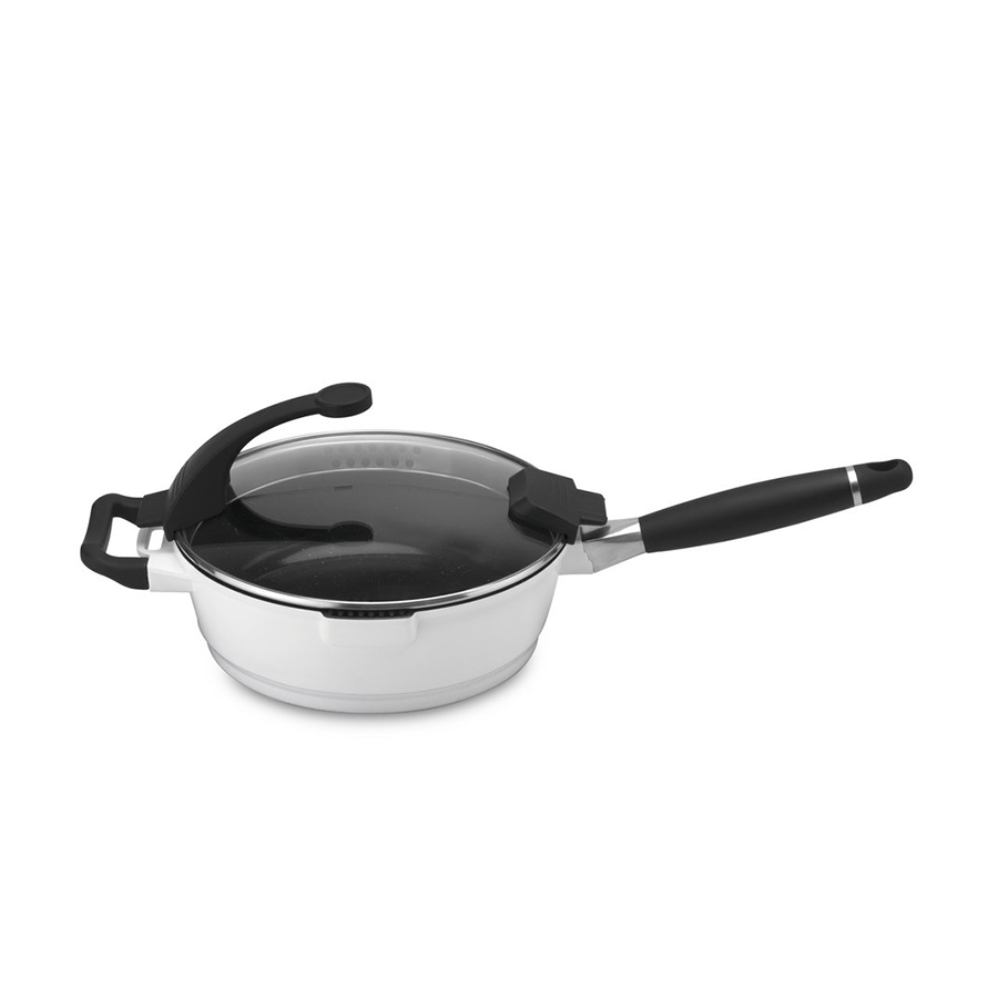 Berghoff virgo sauteuse avec couvercle blanc ø28cm