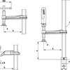 Élément Span Bessey avec un Spangeon fixe TW28-30-14-2K