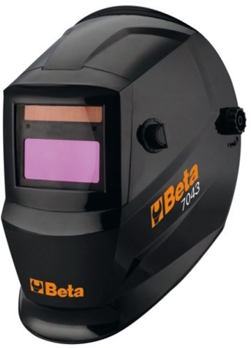 Casque de soudage LCD automatique Beta 7043 | pour soudage à l'électrode | mig mai | tig et plasma | alimentation par cellules solaires - 070430001 - 070430001