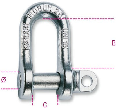 Manilles Beta 8026a-k 12-d, type a, forgées - 080269012
