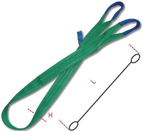 Sangles de levage Beta 8153 2-t2, vertes - 081530020
