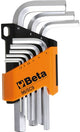 Beta Sift Keys Set 9-Pice Allen Angles droits