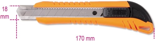 Couteau sécable Beta, 18 mm. livré avec 3 couteaux de rechange 1771 - 017710000