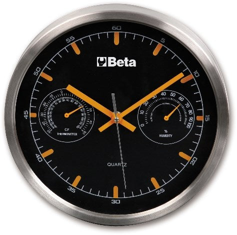 Horloge de collection Beta avec thermomètre et hygromètre, diamètre 26 cm 9594 - 095940051