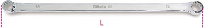 Clés polygonales doubles plates Beta version extra longue 88 22x24 - 000880022