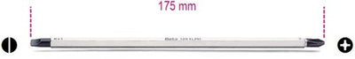 Lames de tournevis Beta réversibles pour vis à fente et cruciforme Phillips(R) 1281lph 2 - 012810322
