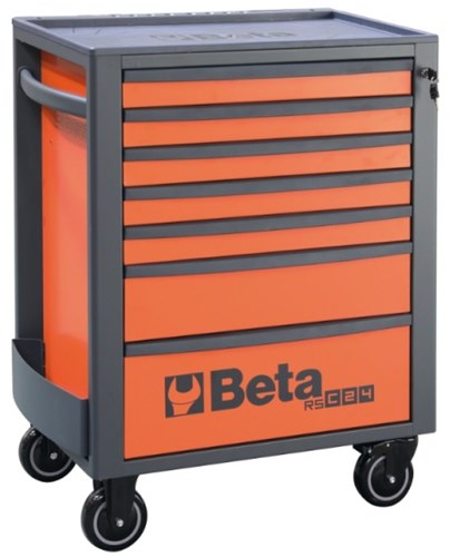 Beta RSC24 Tolley à outils 7-FO 7 tiroirs orange