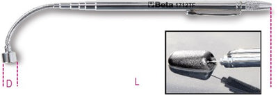 Aimant télescopique Beta à tête flexible 1712tf - 017120600