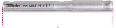Goupilles de guidage externe Beta pour montage de roue 985m m12x1,50 - 009850102