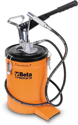 Pompe de refoulement de graisse Beta avec pistolet, 10 kg, avec flexible haute pression, 2 m 1750kg10 - 017500100