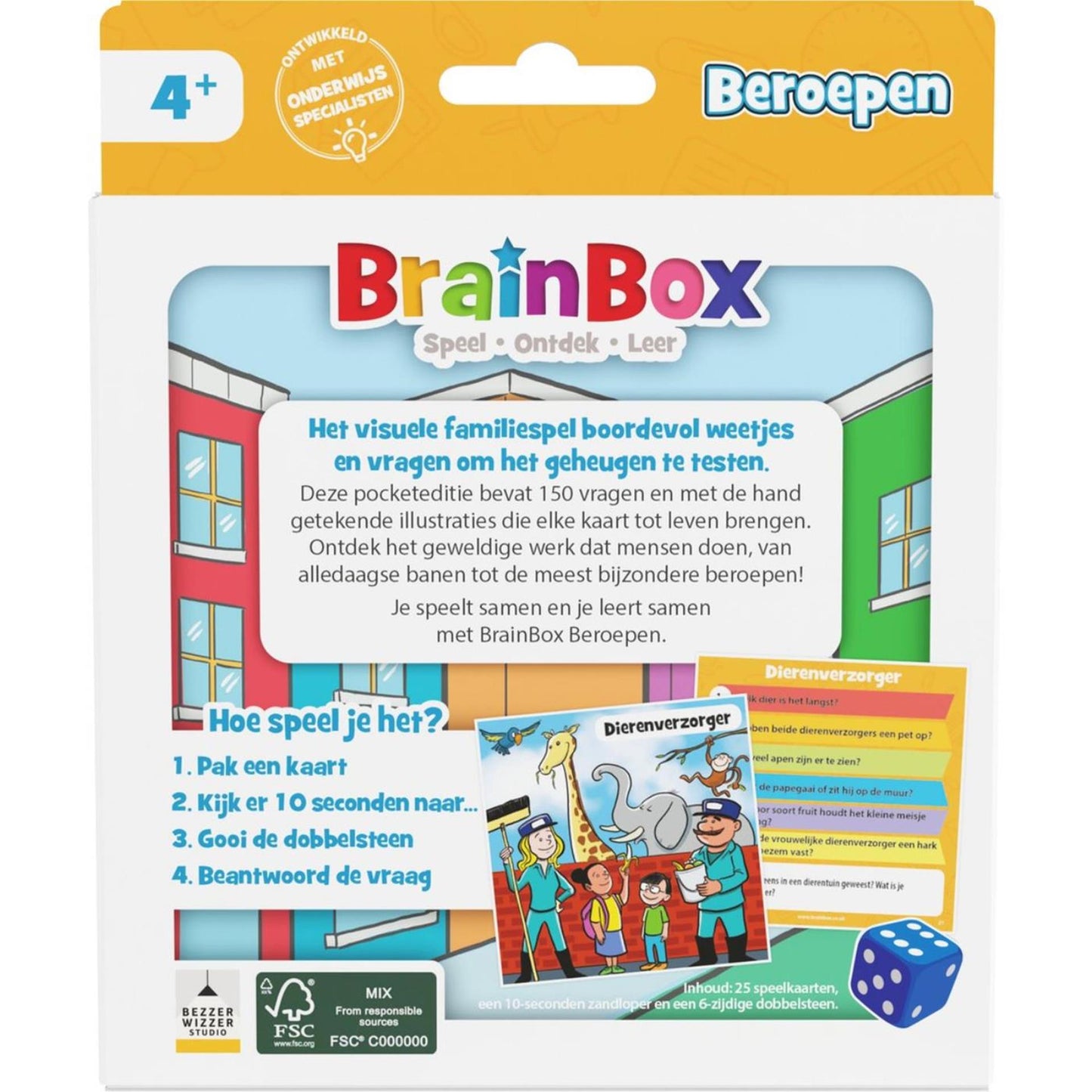 Bezzerwizzer brainbox pocket professions - Jeu de cartes néerlandais
