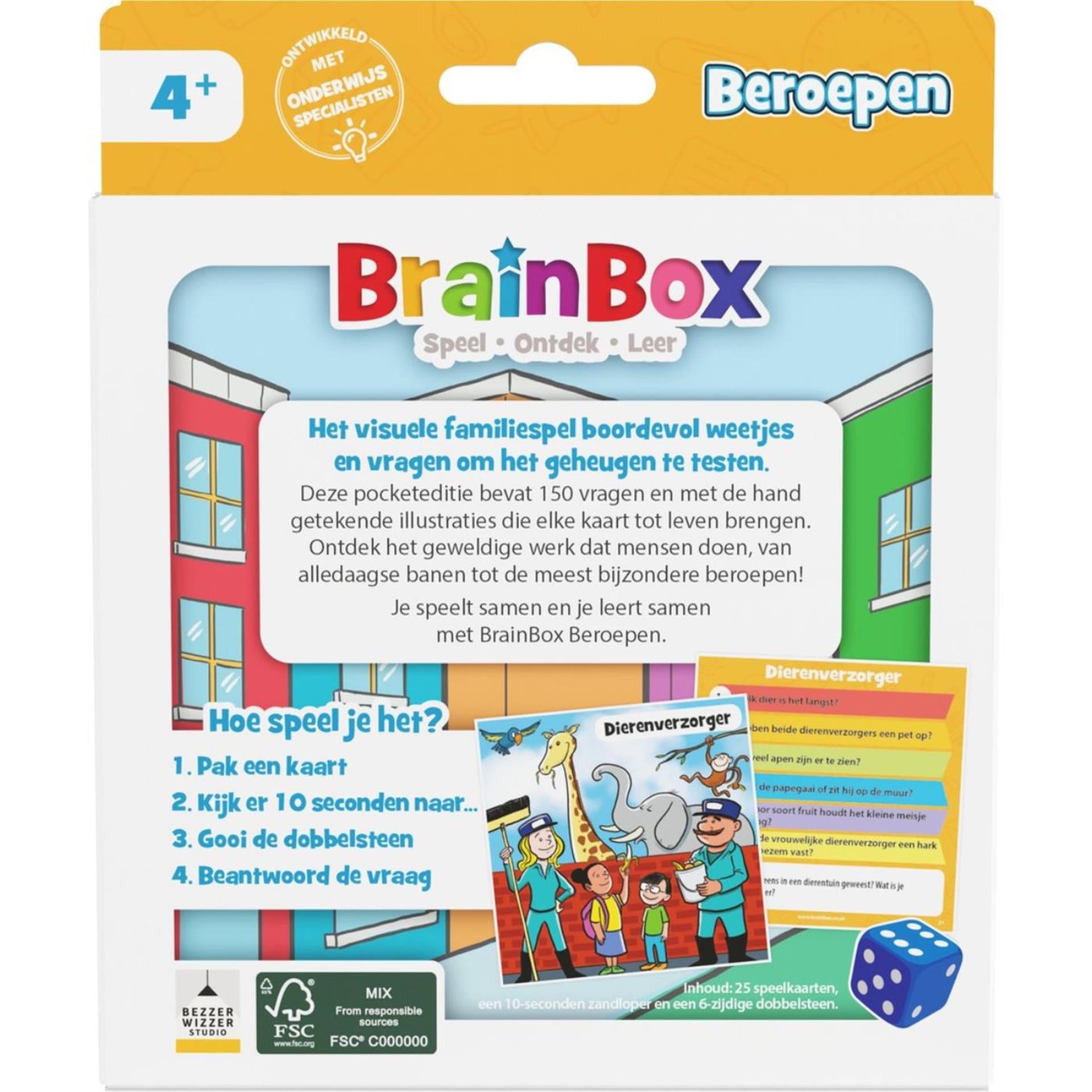 Bezzerwizzer brainbox pocket professions - Jeu de cartes néerlandais