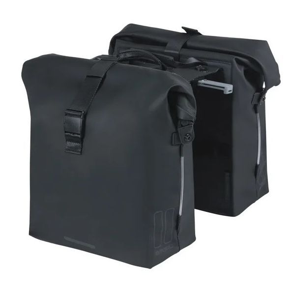 Basil Double Bicycle Bag Soho Nordlicht Mik 41 litre - noir
