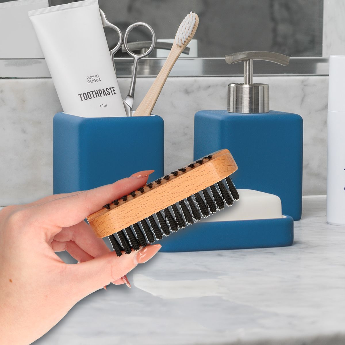 Bath Fun Bath Fun Fun Nail Brush Bood Pork Hair