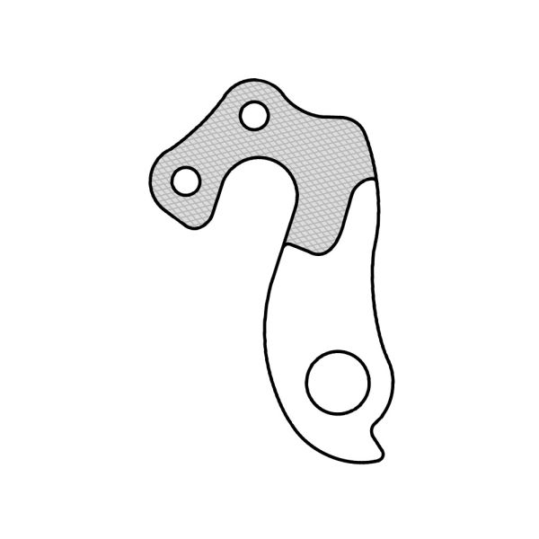 Patin de dérailleur union GH-126 avec jeu de vis M4x0,7