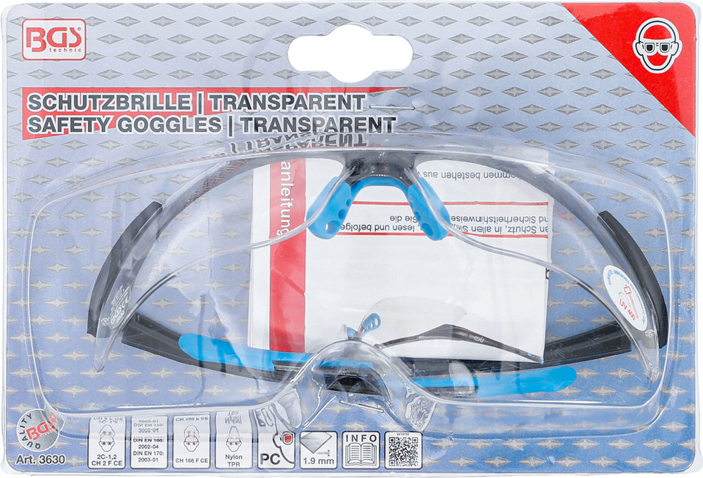 Lunettes de sécurité techniques Bgs