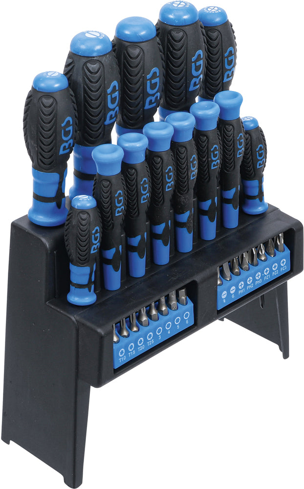 Jeu de tournevis techniques Bgs avec assortiment d'embouts 29 pièces