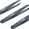 Bgs technic pince à épiler en plastique set 3 pièces
