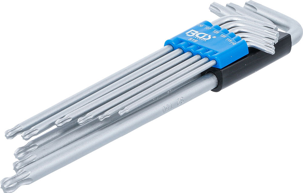 Jeu de clés de type L Bgs technic extra longues pour t-star 9 pièces