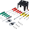 Jeu de tournevis techniques BGS avec assortiment d'embouts dans un support en plastique 44 pièces