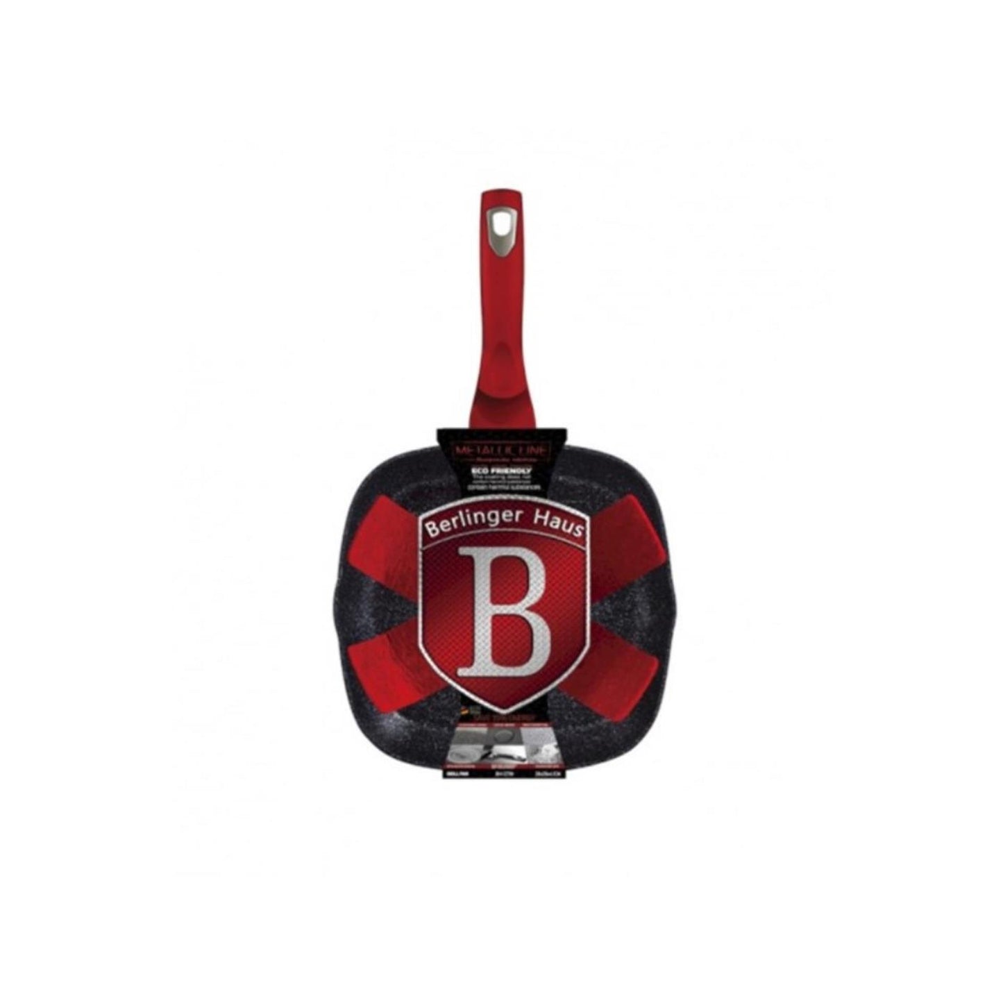 Poêle à griller bordeaux Berlingerhaus 28 cm