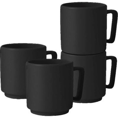 Berlingerhaus set de tasses 4 pièces noir mat