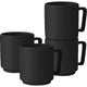 Berlingerhaus set de tasses 4 pièces noir mat