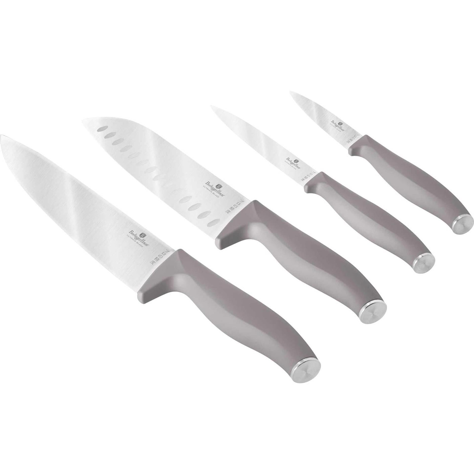 Berlingerhaus set de couteaux 4 pièces taupe