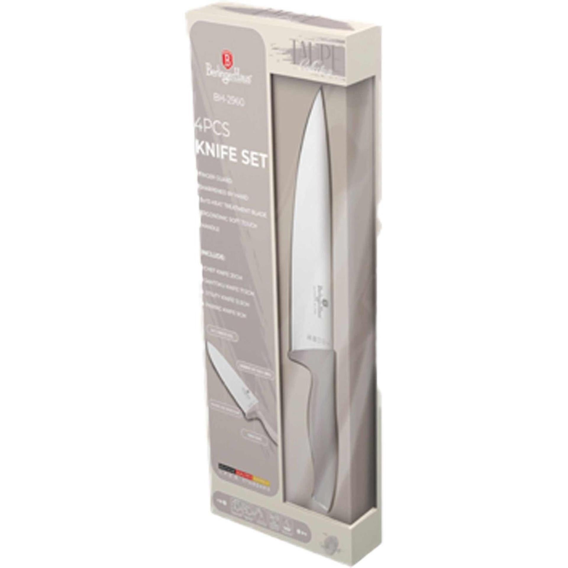 Berlingerhaus set de couteaux 4 pièces taupe