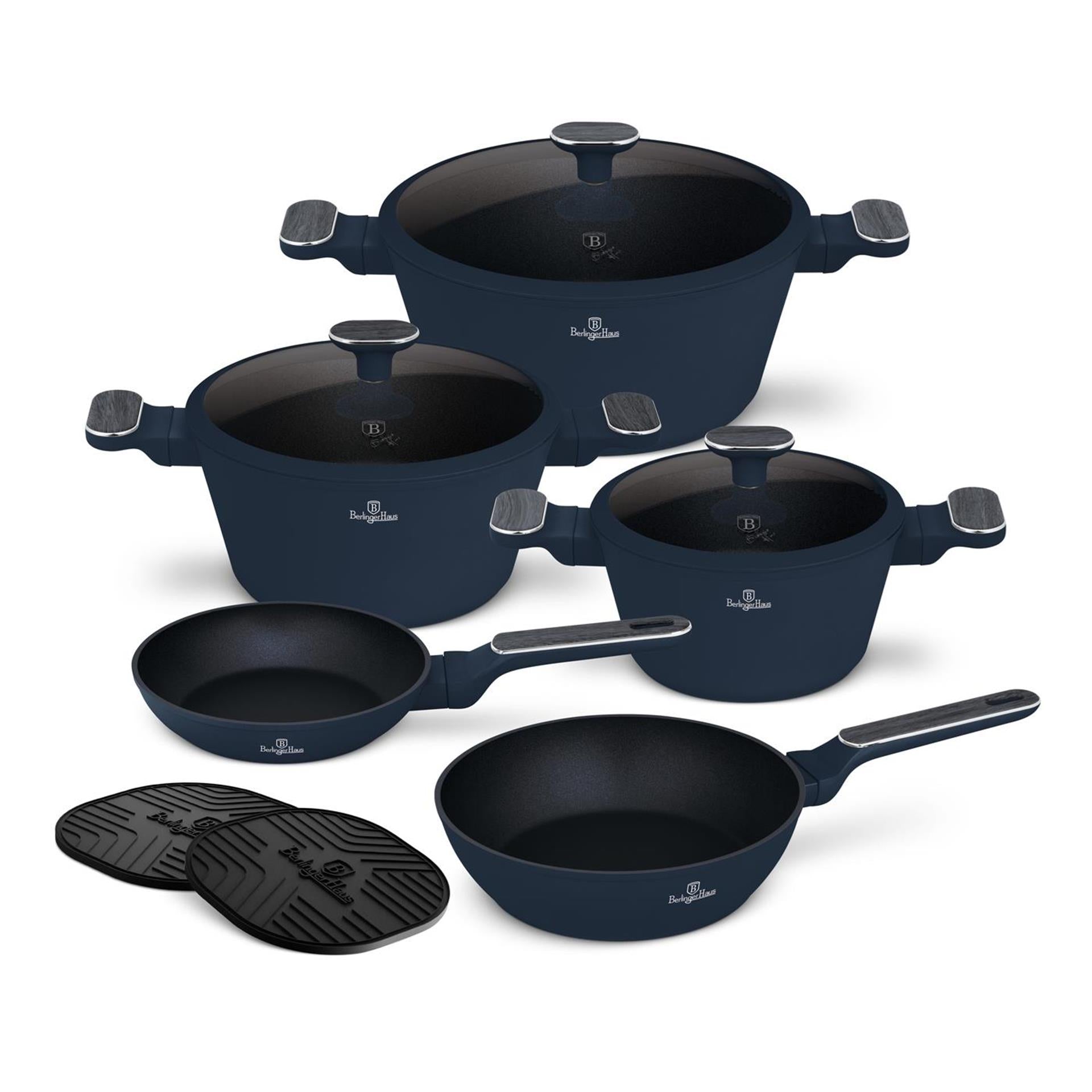 Berlingerhaus berlinger haus set de poêles en haute mer 10 pièces