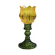 Mars more photophore tulipe verre jaune 17cm