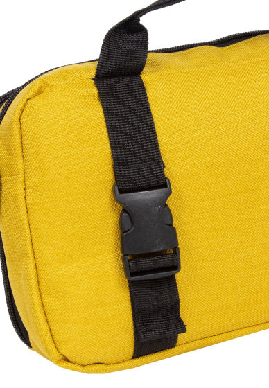 Sac de guidon gouttes à vélo avec tige d'épaule en nylon 3L jaune