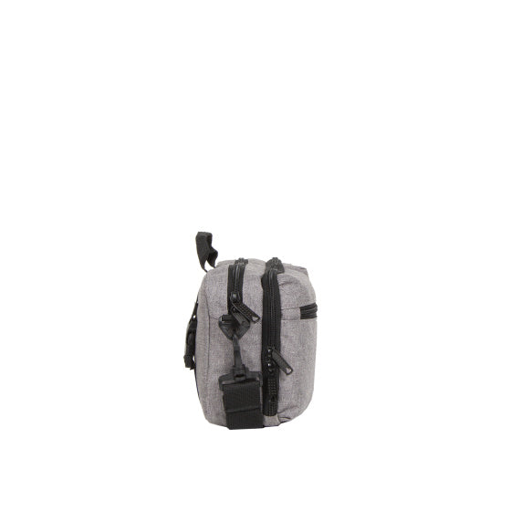 Sac de guidon gouttes à vélo avec bandoulière en nylon 3L gris