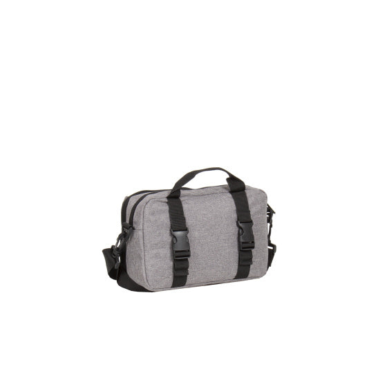 Sac de guidon gouttes à vélo avec bandoulière en nylon 3L gris
