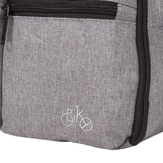 Sac de guidon gouttes à vélo avec bandoulière en nylon 3L gris