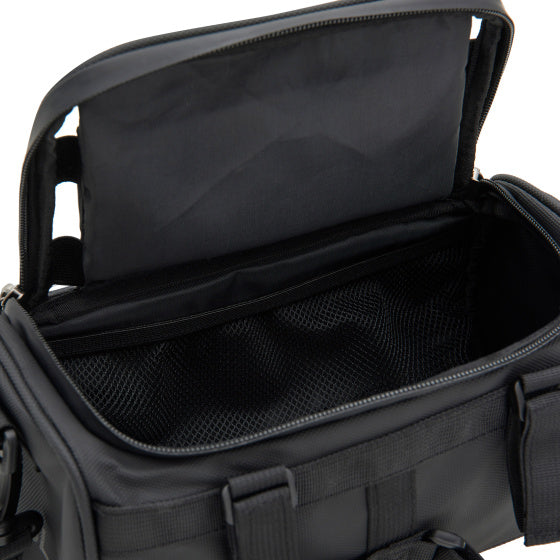 Eau de gravier de vélo - sac de guidon protégelant avec bandoulière 4,7 L noir