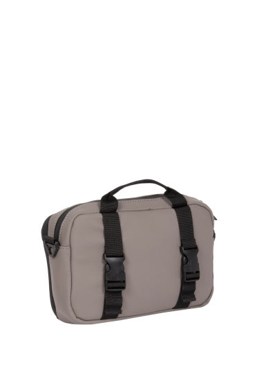 Eau de vélo - sac de guidon-répartiteur avec bandoulière 3L Taupe