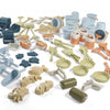 Grand ensemble de sable bioplastique Dantoy (76 pièces)