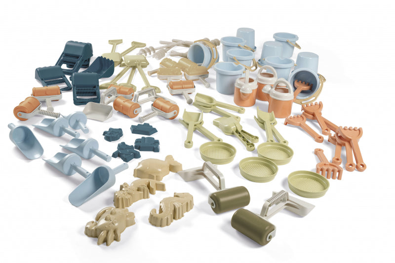 Grand ensemble de sable bioplastique Dantoy (76 pièces)