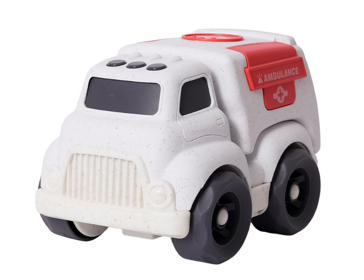 Chariot ambulance en bioplastique Bio Toys (18 cm)