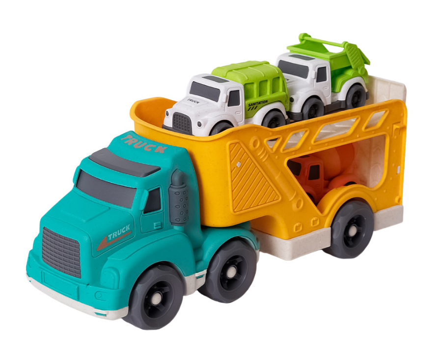 Camion en bioplastique Bio Toys - incl. 3 petits camions