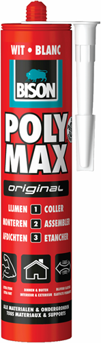 Bison 1029804 - b.poly max® tube 425 g blanc | 3 pièces