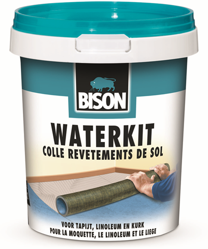 Mastic à eau Bison seau 6 kg, colle à base d'eau, pour revêtements de sol, sans solvant